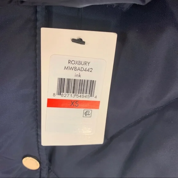 MARC NEW YORK Roxbury Matte Satin Puffer Coat Navy XS NWT - Picture 10 of 15